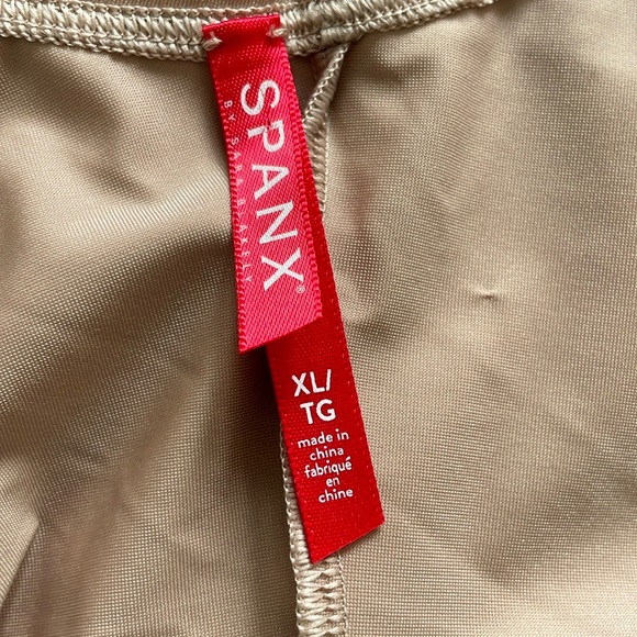 Spanx nude beige open bust shapewear, size XL - Picture 5 of 8